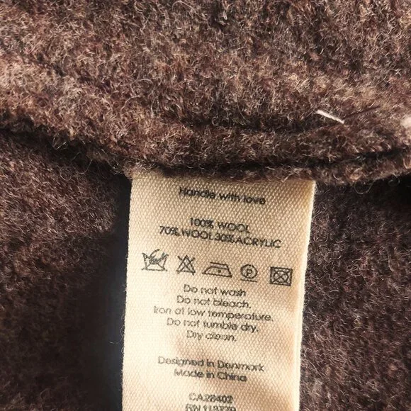 Anthropologie Gro Abrahamsson Arslan Asymmetric Wool Cardigan - Size S - Picture 10 of 10